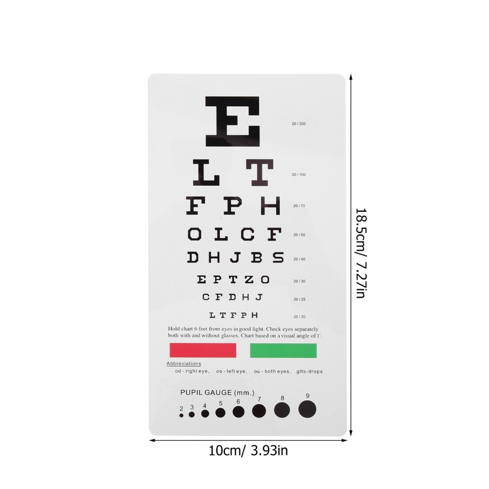 Vision Test Equipment Poster Optician Tools Visual Acuity