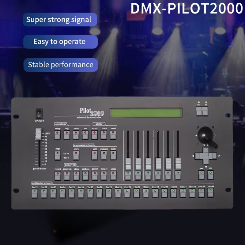 Pilot 2000 DMX Lighting Console Mixer Console Moving Par Light DMX Controller