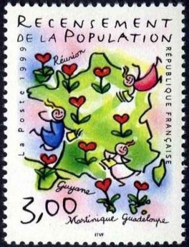 France Yvert No 3223 ** Census 1999