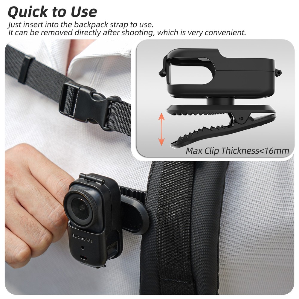 Backpack Strap Mount Quick Release Mount For DJI Osmo Nano Action Bag Belt Clip