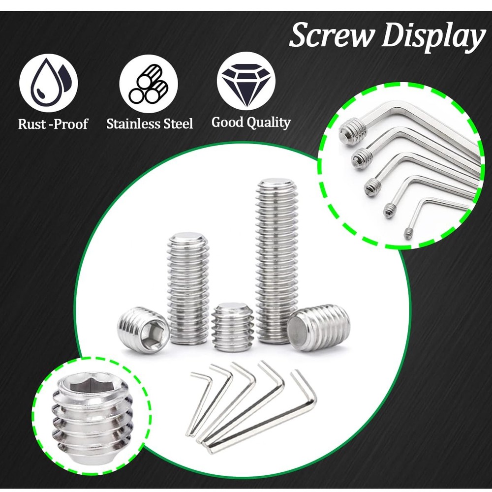 Stainless Steel Set Screw Assortment Kit