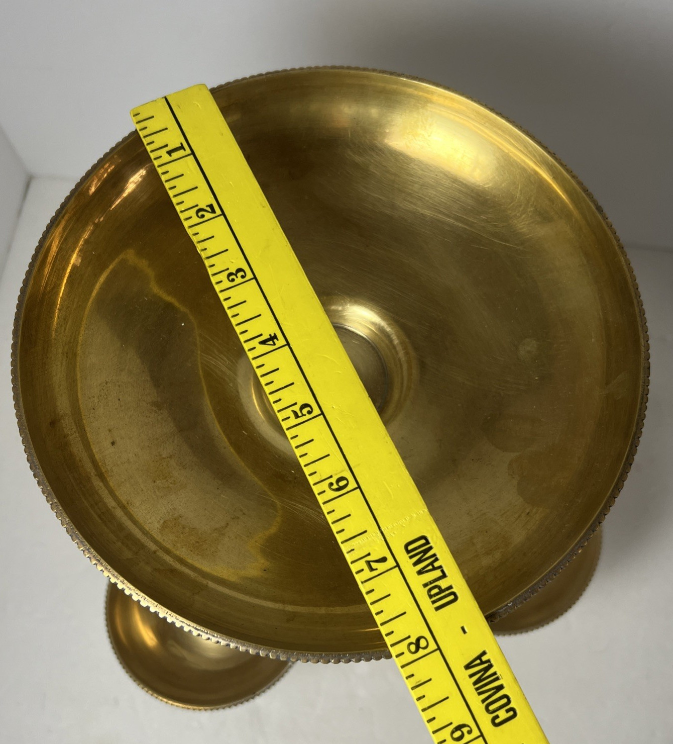 Antique Victorian Epergne Stand Gilt Silverplate Nickel 3 Hanging Bowls 11.5"