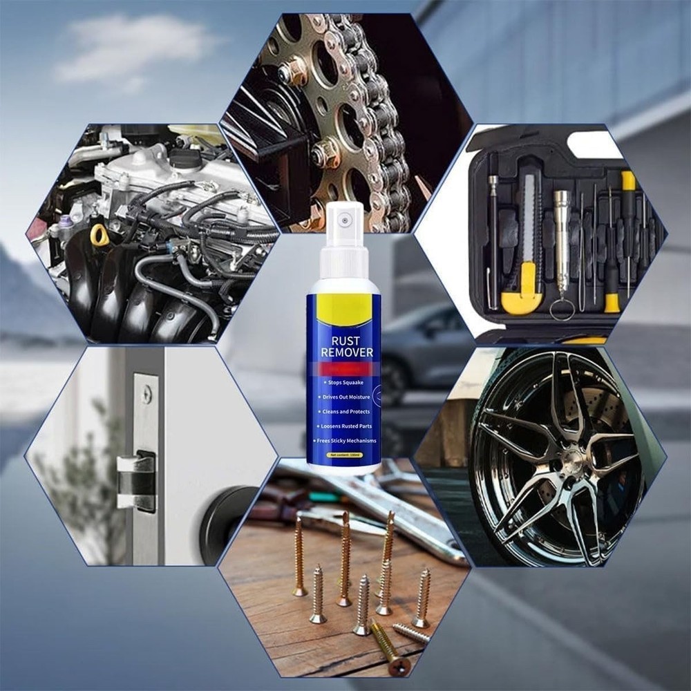 Multifunctional Metal Rust Remover,Rust Removal Spray,Anti-Rust Lubricant Spray