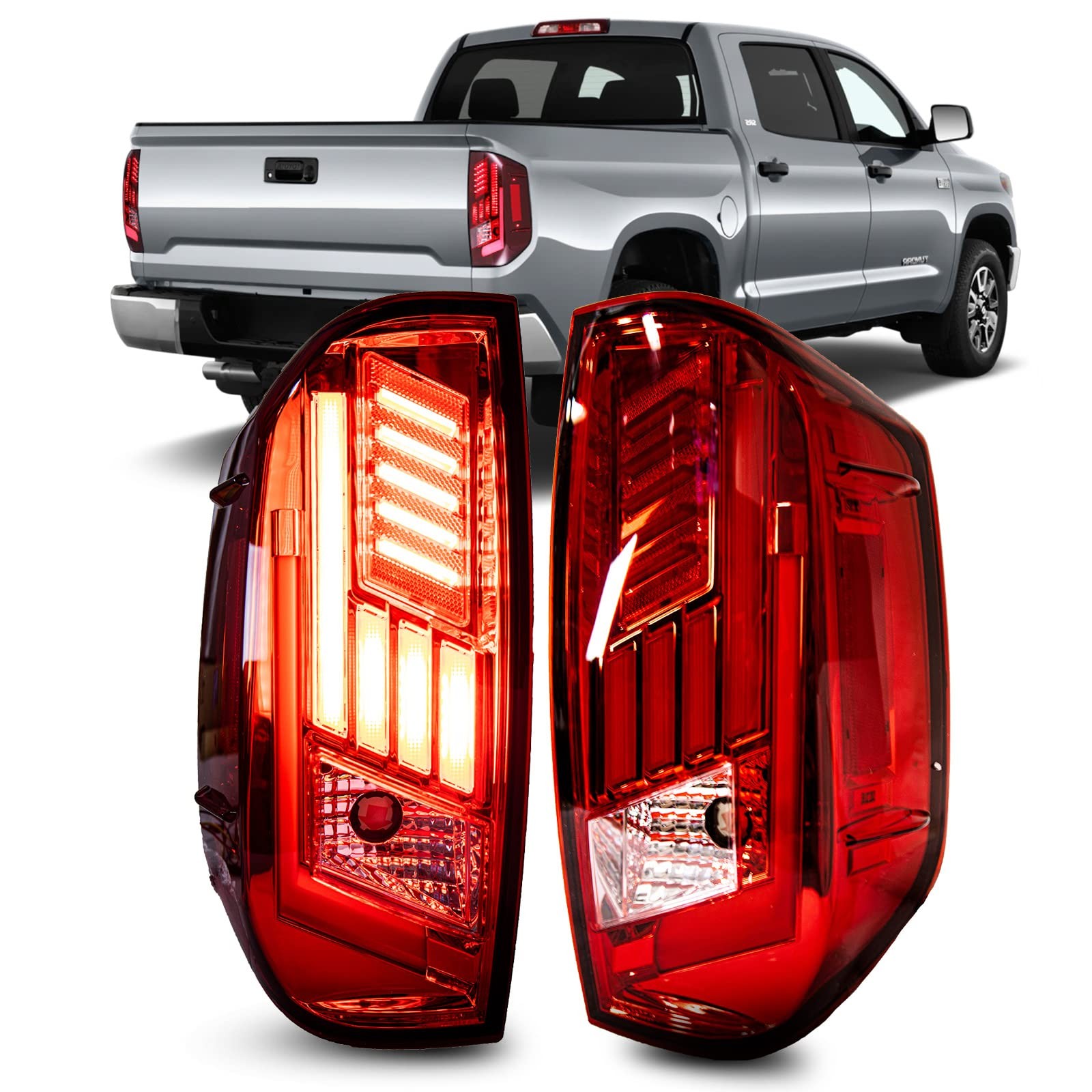 LED Tail Lights for 2014-2021 Tundra Dynamic Turning Signal Rear Tail