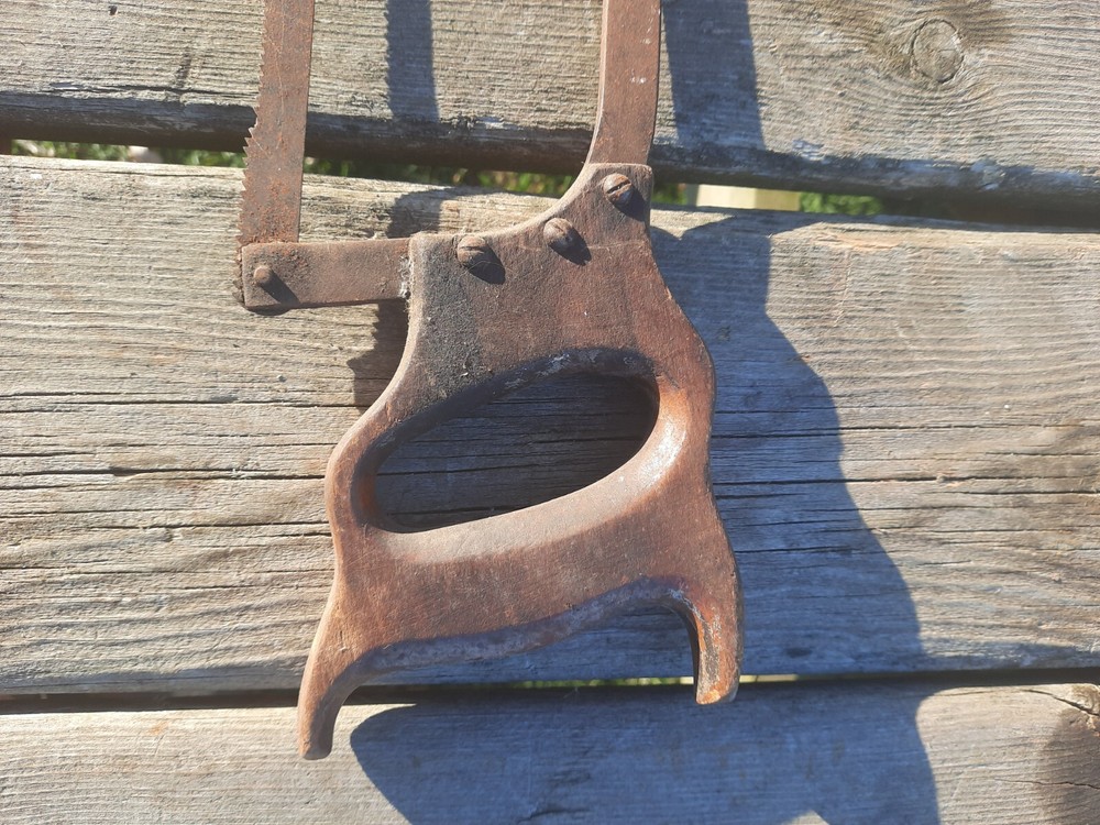 Vintage - Webster Butcher Bone Hack Saw 17" with Wood Handle