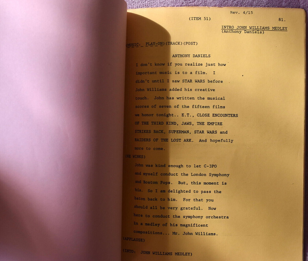 1983 " Movie Blockbusters! " CBS Television Original Screenplay Script