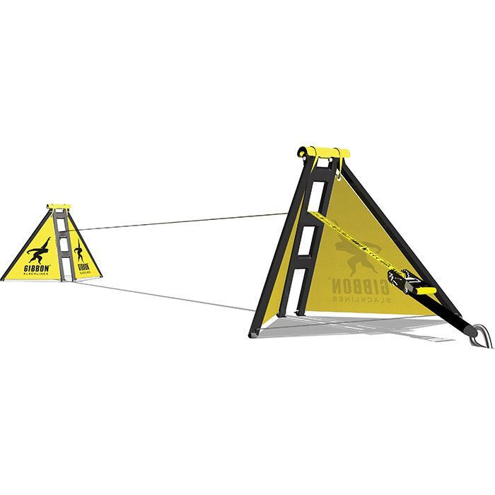 Gibbon Independence Classic Slackline Kit – Freestanding Backyard Slackline –New