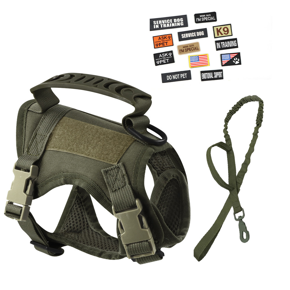 Tactical Cat Vest Leash Patch Set for Cat and Small Dogs Cat Harness Adjustable