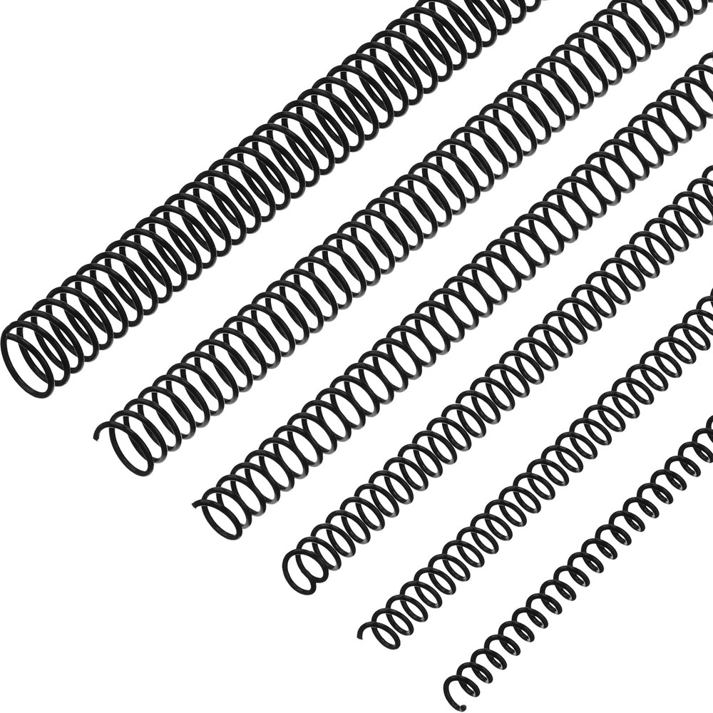 120 Pack Plastic Spiral Binding Coils Kit Spirals Multi Size Coils for Bindin...