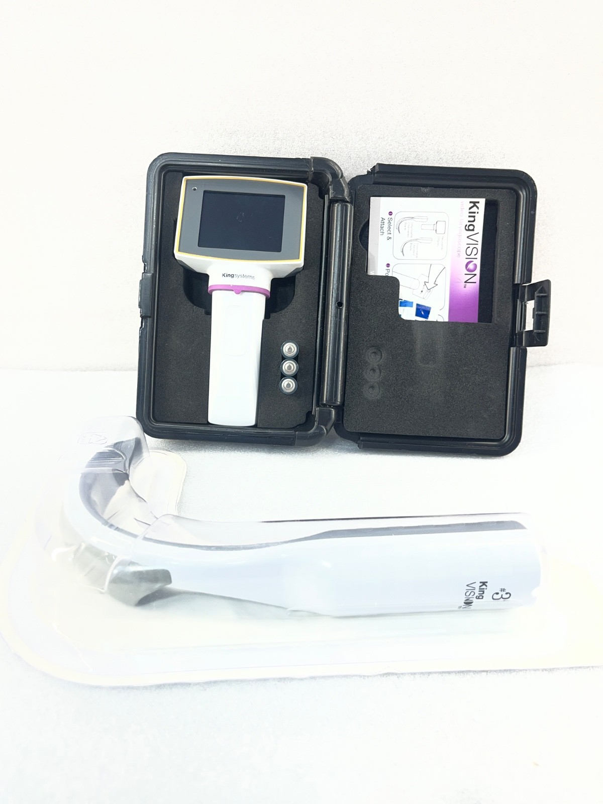 King Vision Video Laryngoscope with Blade  Included