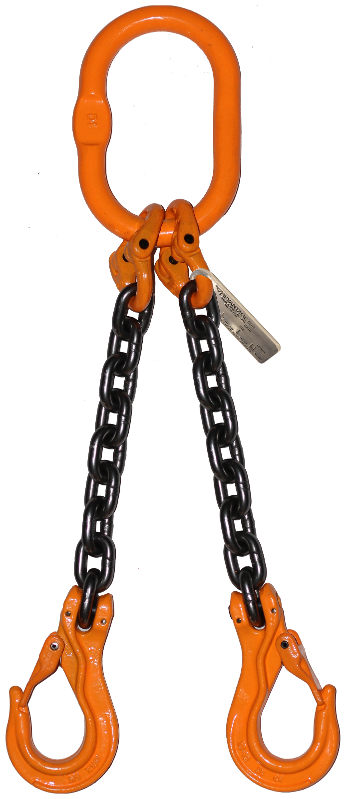 3/8" x 20' FT Grade 100 Chain Sling Spreader Safety Latch Hook Lifting Overhead