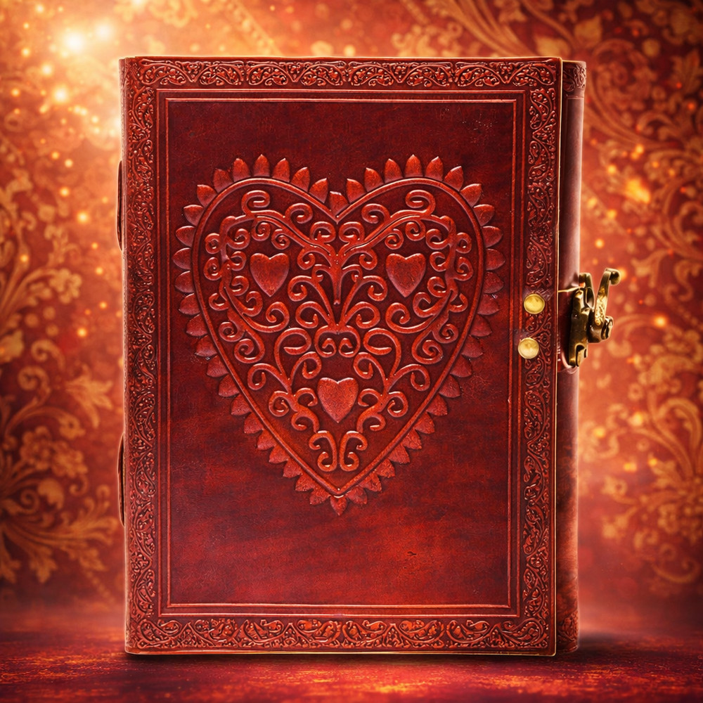 Handmade Leather Journal8x6Vintage Diary Notebook–Single Lock –200 Lined Page