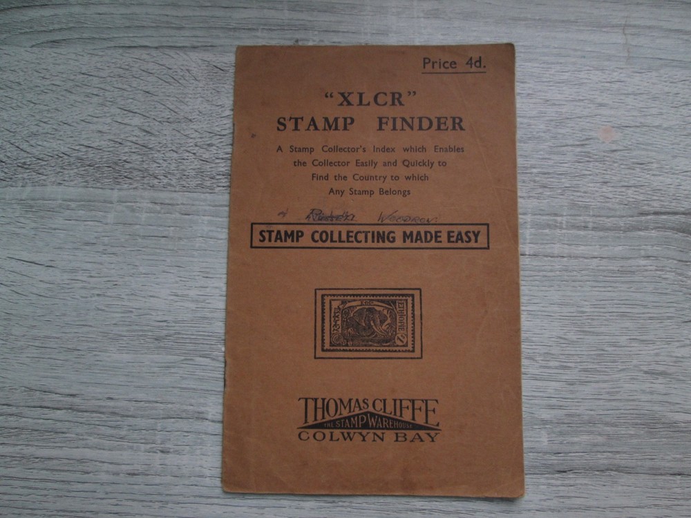 "XLCR" Stamp Finder.  Thomas Cliffe  Colwyn Bay