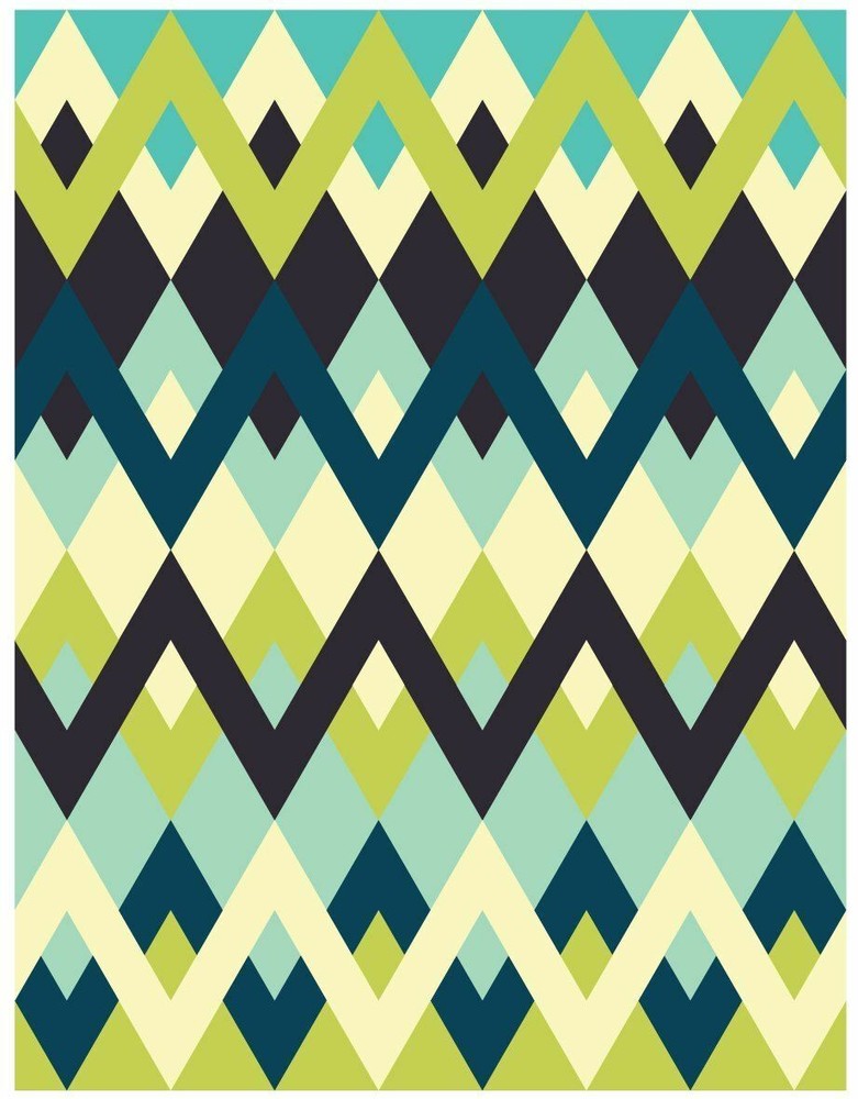 3 Piece "Zig Zag Zig" Template Set. Clear 1/8" Thick Acrylic