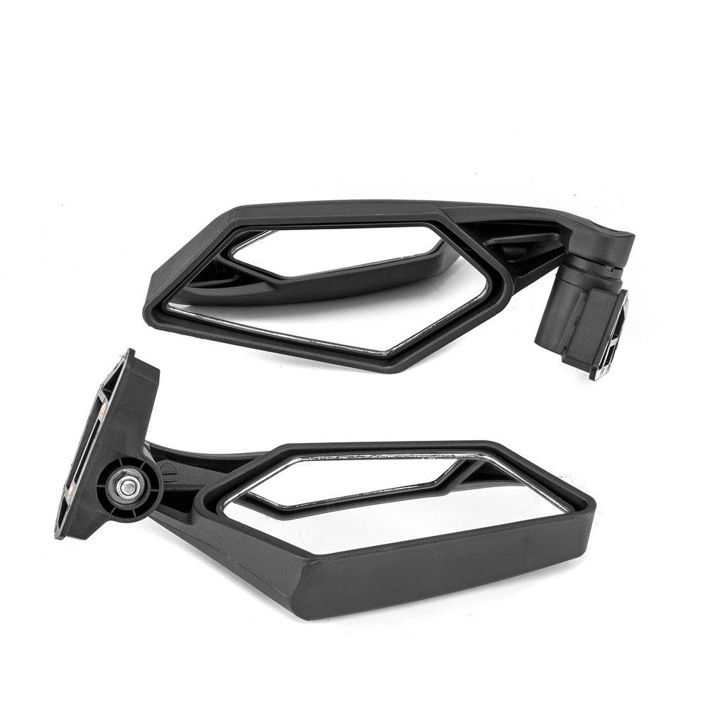 Rear Side View Mirrors w/Automatic Reset Function For Can Am Maverick X3 2017+