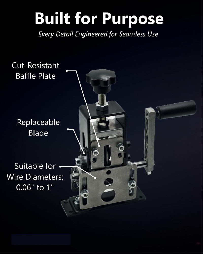 Drill-Powered Wire Stripper Machine 0.06-1 Inch For Scrap Copper Cable