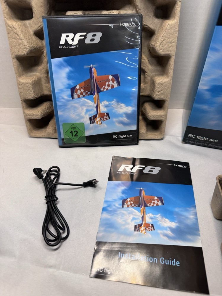 RealFlight RF-8 Flight Simulator with InterLink-X Controller and Software