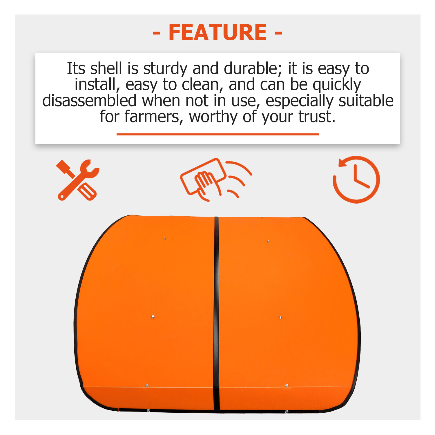 Tuff Top Tractor Canopy for ROPS 48 x 48 Sun Shade Roof