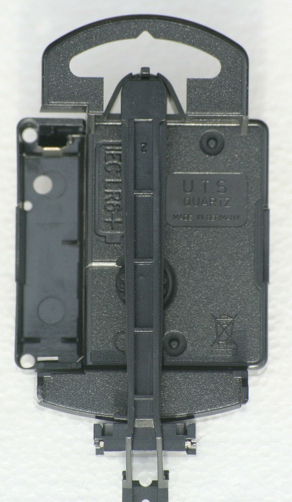 Quartz Pendulum Clock Movement with hands and an extra long stem length.