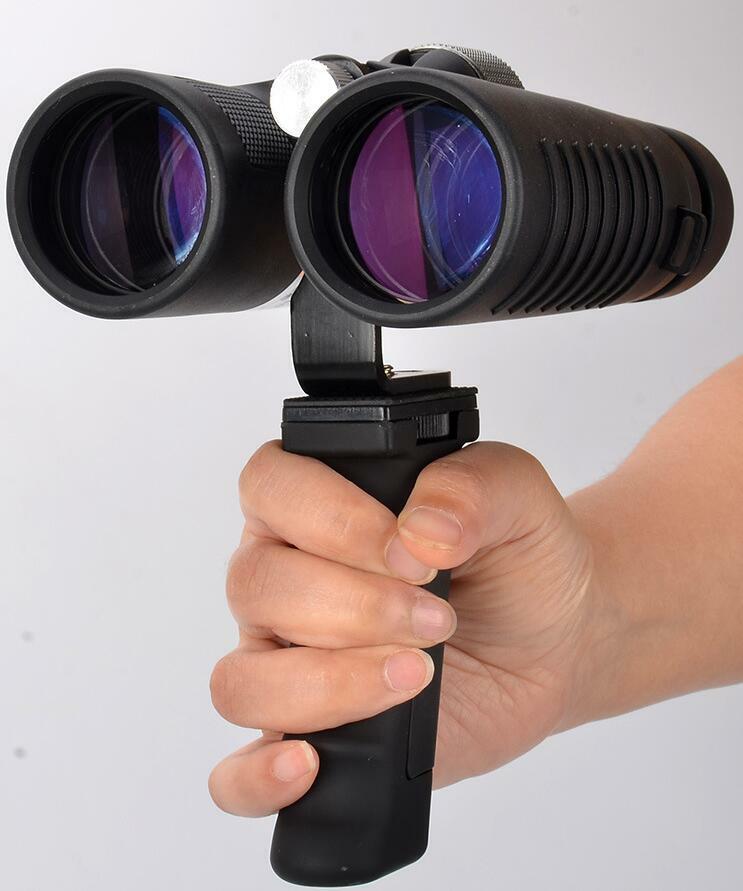 Universal Metal Tripod Adapter Mount bracket Binoculars L-shape Twin 1/4" Thread