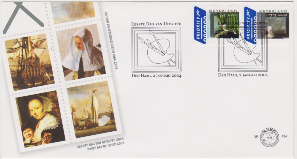 Netherlands FDC 2004, Ancient Art, mint