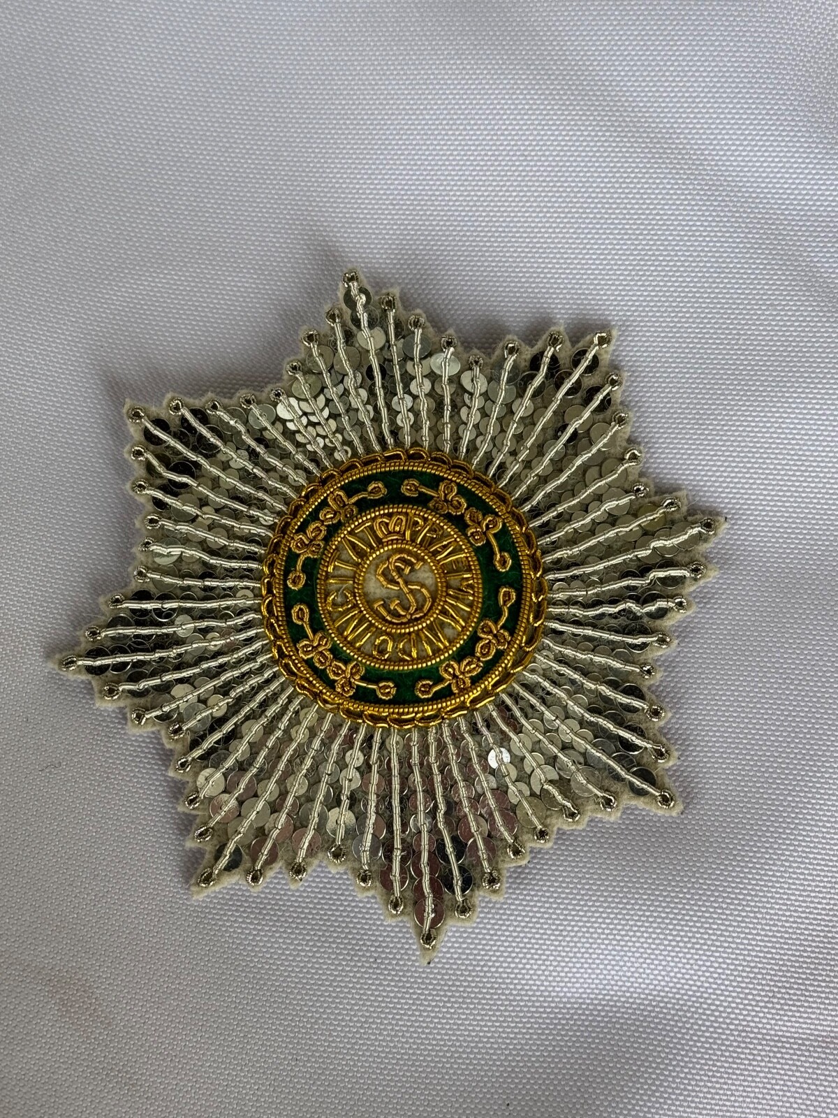 Russian Imperial Poland Order of St.Stanislaus Embroidered star, replica  1831s+