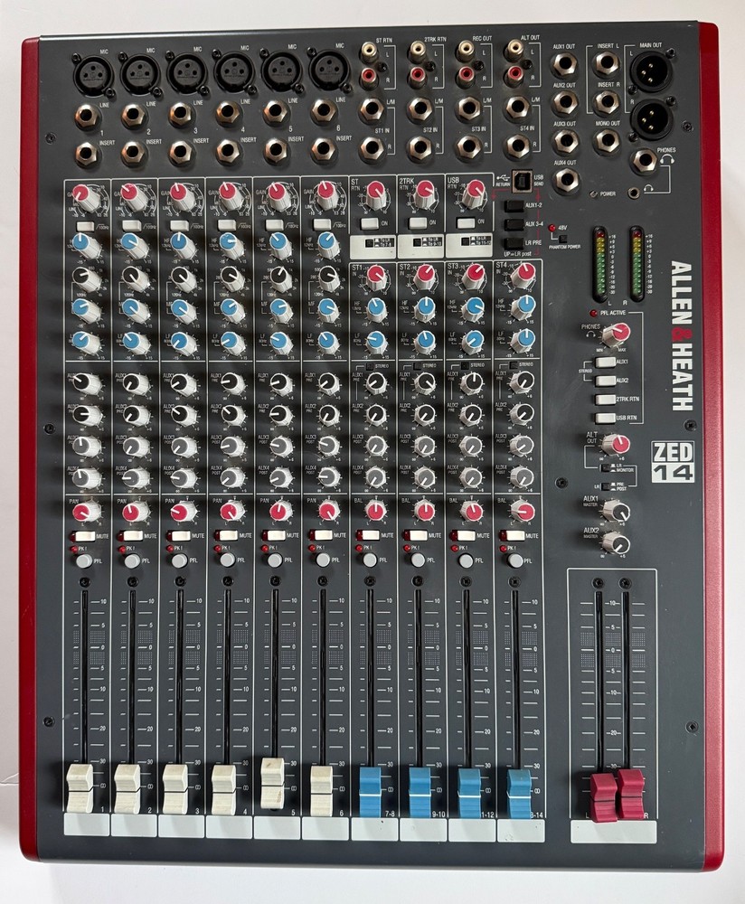 Allen & Heath ZED-14 Mixer – Excellent Condition