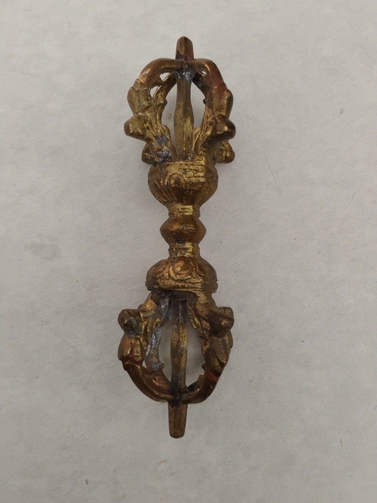 Antique Tibetan Bronze Dorje / Vajra c. 1890