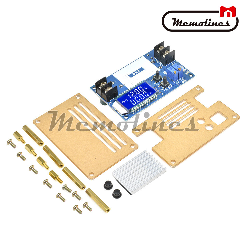DC-DC 5A Boost Voltage Constant Current Power Supply Module LCD Display w Case