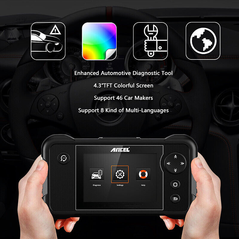 ANCEL FX2000 PRO OBD2 Scanner ABS SRS TCM PCM Code Reader ABS Bleeding DPF Regen