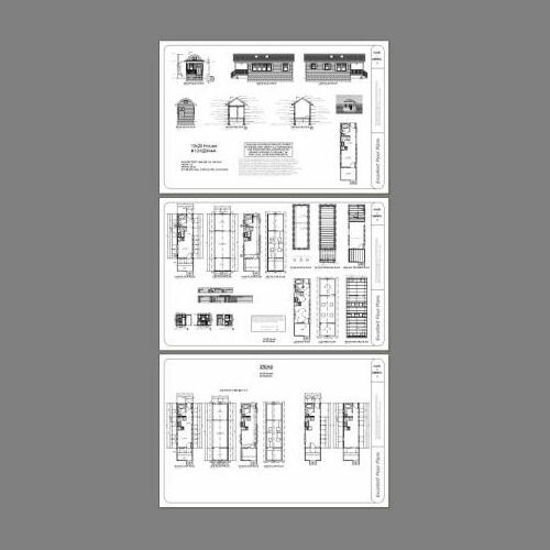 10x28 Tiny House -- 466 sq ft -- PDF Floor Plan -- Model 4A