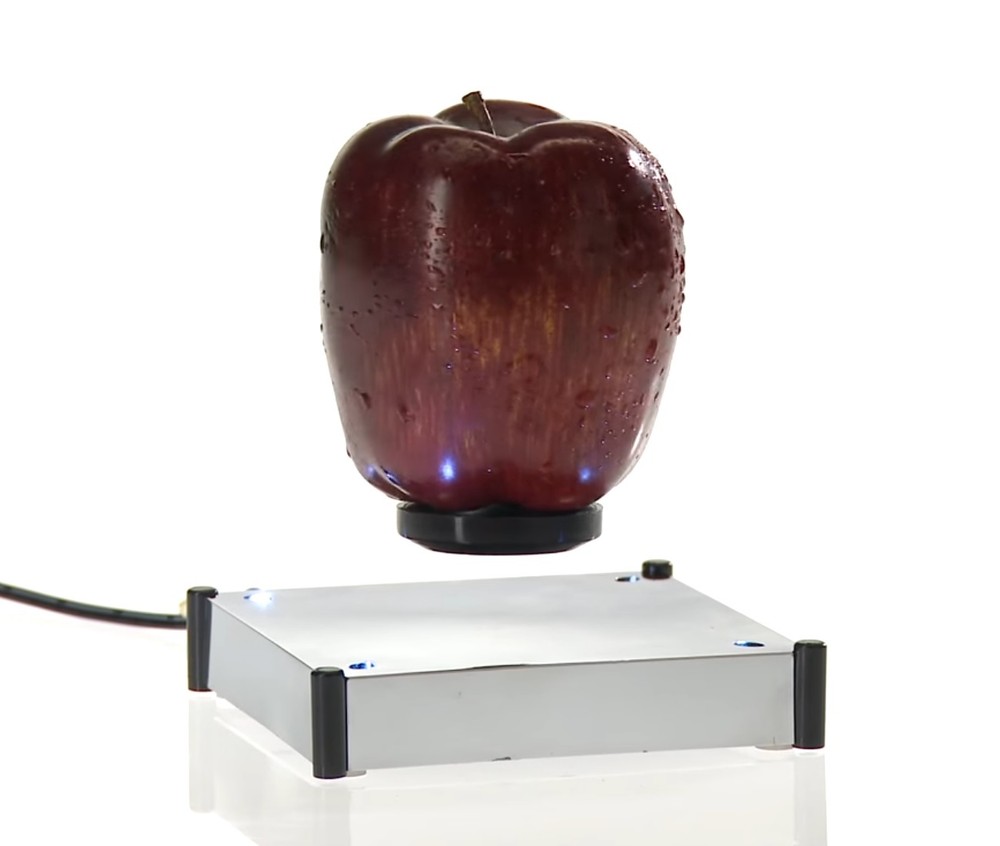 Magnetic Levitation Floating Mirror LED Platform Hover Disc Desktop Display New