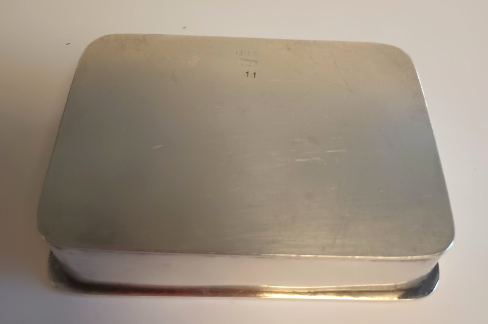 IFS Israel Freeman and Sons Silverplate Hinged Box/Cigarette Box