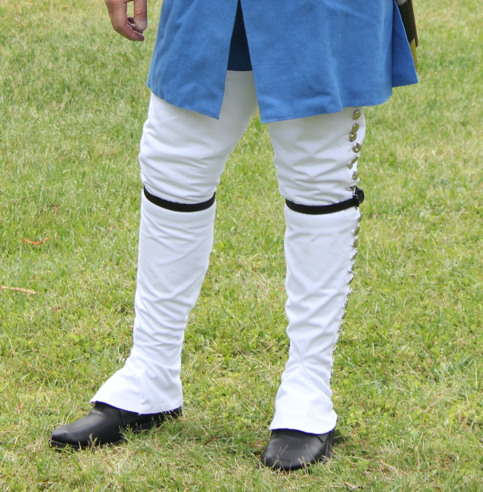 White Over-The-Knee Gaiters - Reenactment