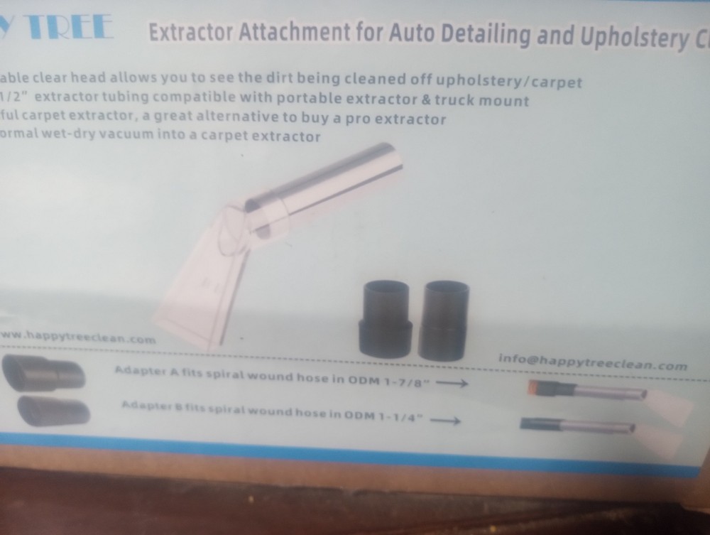 Extractor Attachment  for Auto Detailing And Upholstery Cleaning.