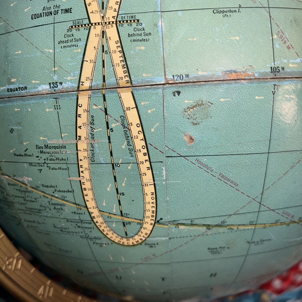 1950’s Vintage Globe by Cram’s Universal 12"