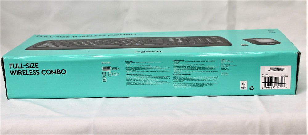 Logitech Full Size Wireless Keyboard & Mouse Combo