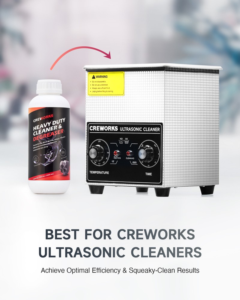CREWORKS Ultrasonic Carburetor Cleaning Solution High Concentrate Cleaner Liquid