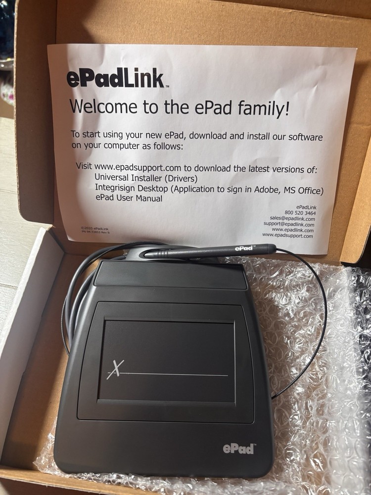 ePadLink ePad USB Electronic Signature Capture Pad VP9801 New Open Box