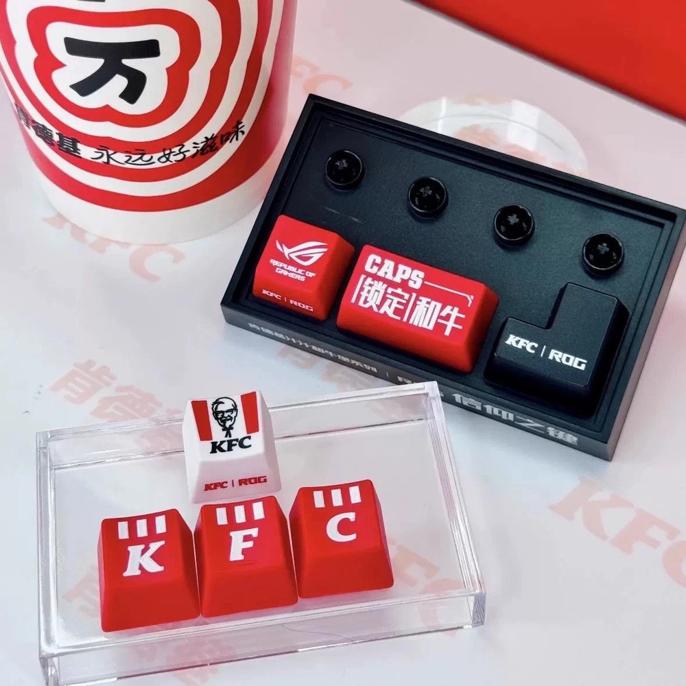 2025 KFC ROG Keyboard KeyCap Replace Completed Set 6 PCS NIP