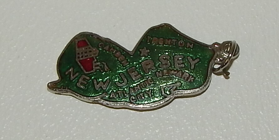 Enameled State Charm - New Jersey