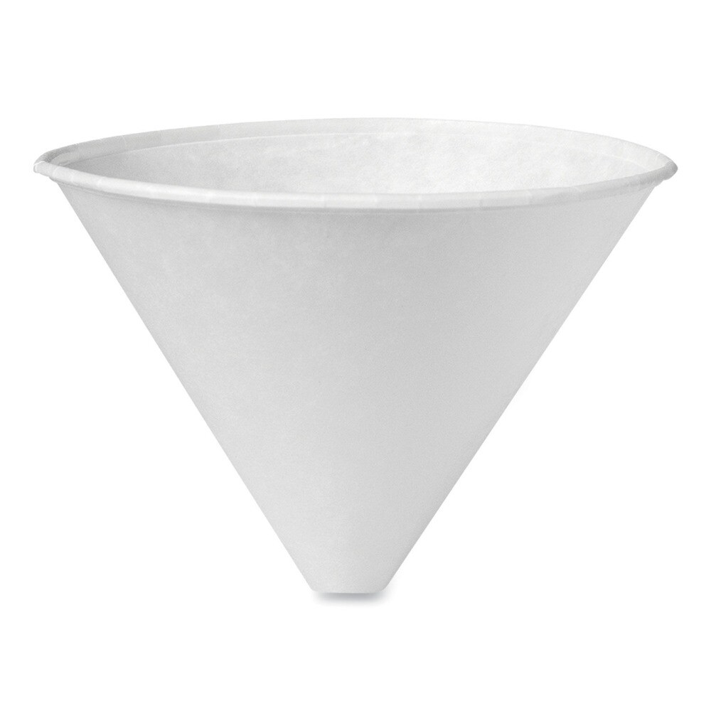 SOLO 6SRX 6 oz. Bare Eco-Forward Treated Paper Funnel Cups - WT (2500/CT) New