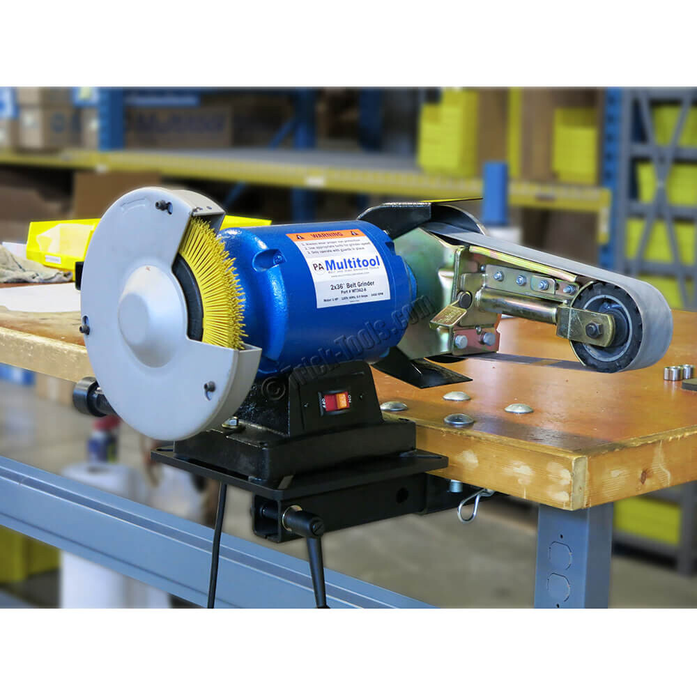 Swiveling Vise and Grinder Plate with Table Mount
