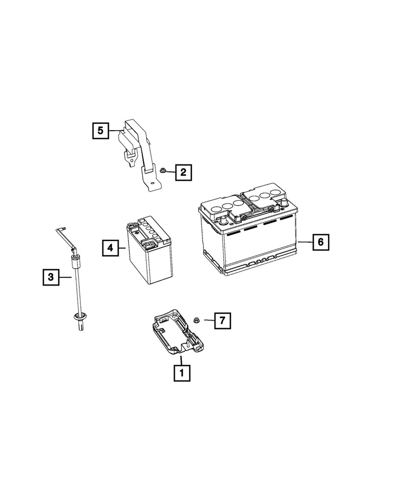 Genuine Mopar Battery Strap 68249908AB