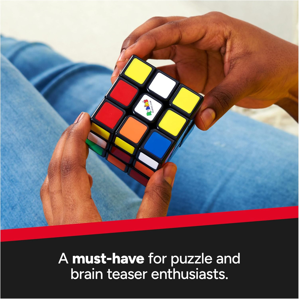 Cube, the Original 3X3 Cube, Problem-Solving Brain Teaser, Color-Matching Puzzle