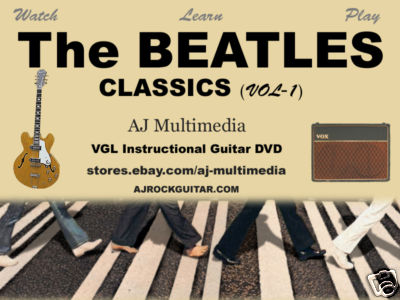 Custom Guitar Lessons,  Learn Beatles - DVD Video