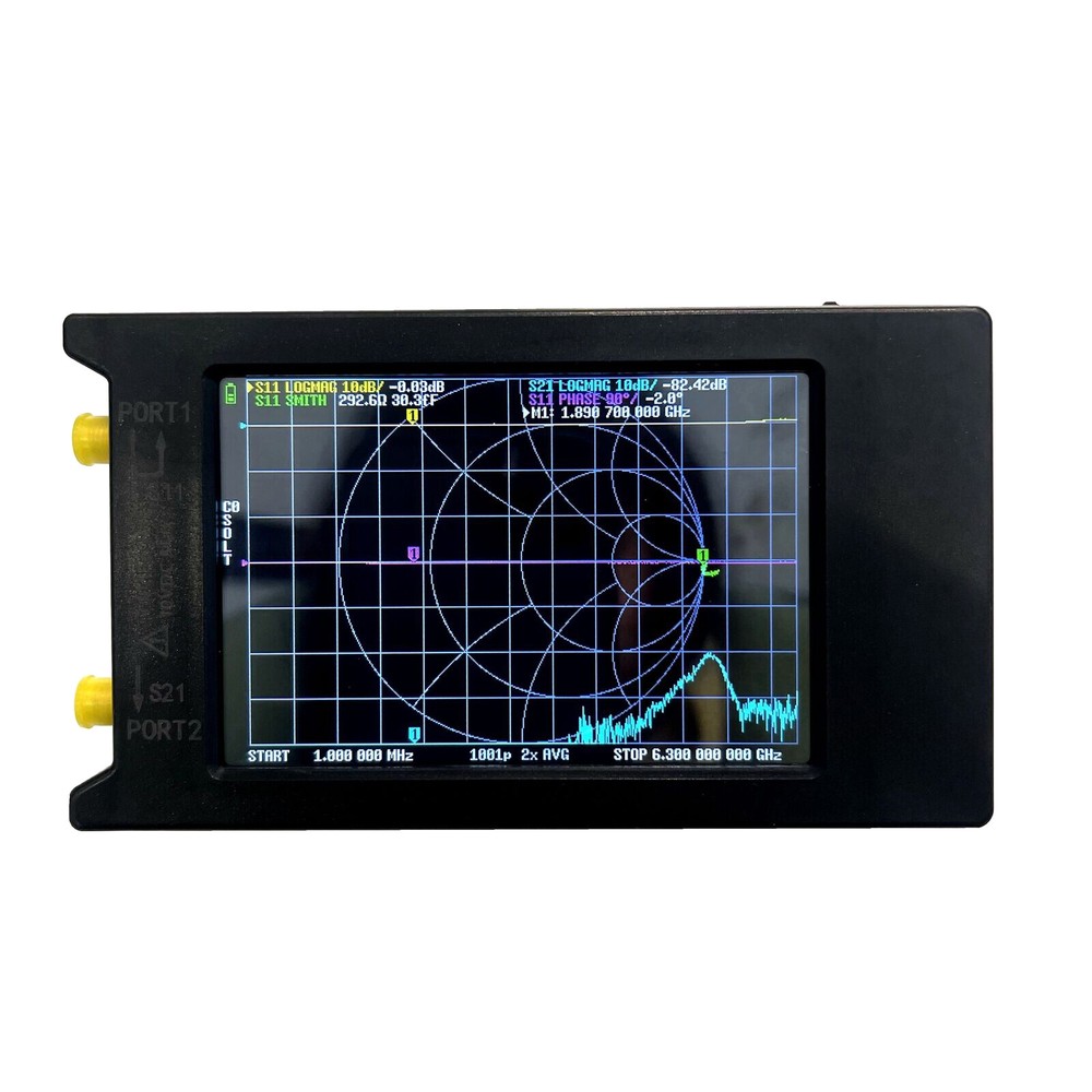 LiteVNA-64 VNA 50KHz-6.3GHz Analyzer Vector Network Analyzer Antenna Analyzer 4"