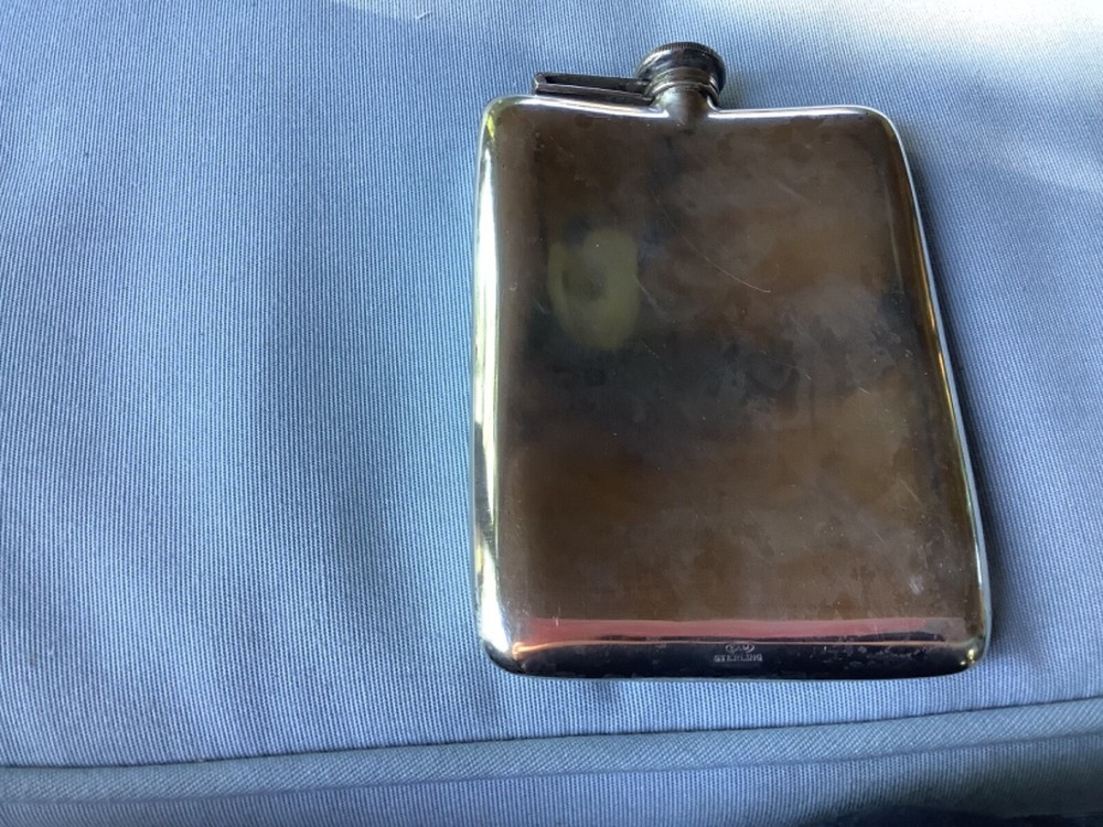 Elgin EAM silver hip flask