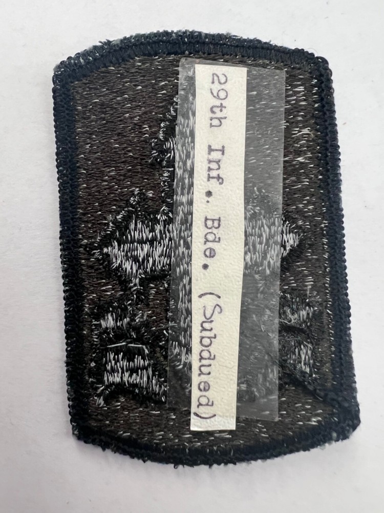 29th Infantry Brigade Subdued US Army Patch
