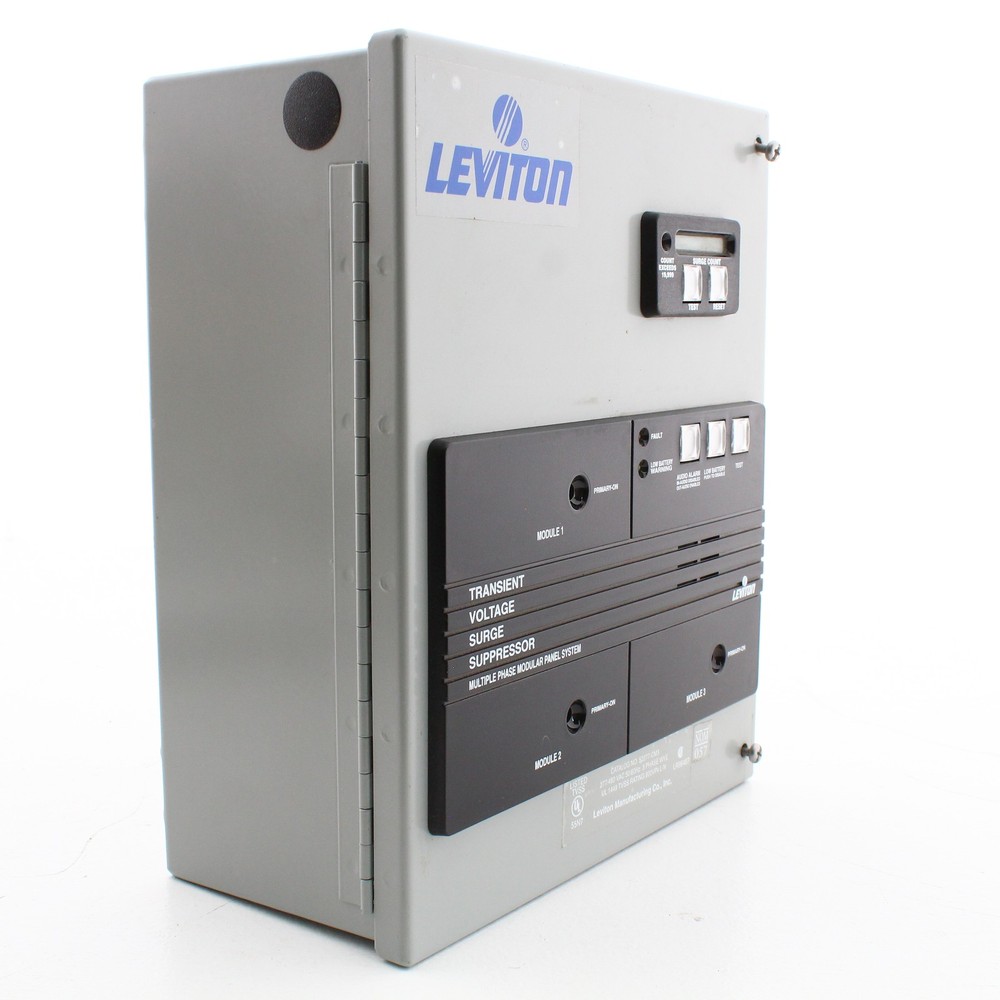 Leviton 52277-CM3 Type 12 Surge Panel 3-Phase 30A w/ Replaceable Surge Modules